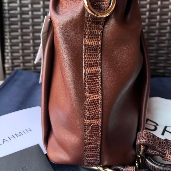 NWT HTF Brahmin Small Elaine Pecan Haiku Satchel - Picture 4 of 16